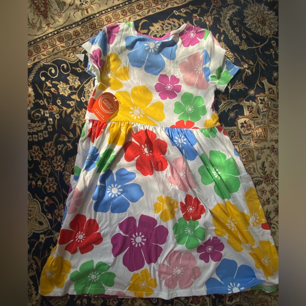 NWT Wonder Nation girls Large Flower tropical cute summer dress